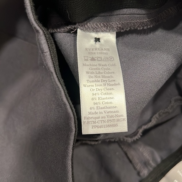 Everlane The Side Zip Stretch Cotton Pant in Slate Gray Size 2 - Picture 10 of 10